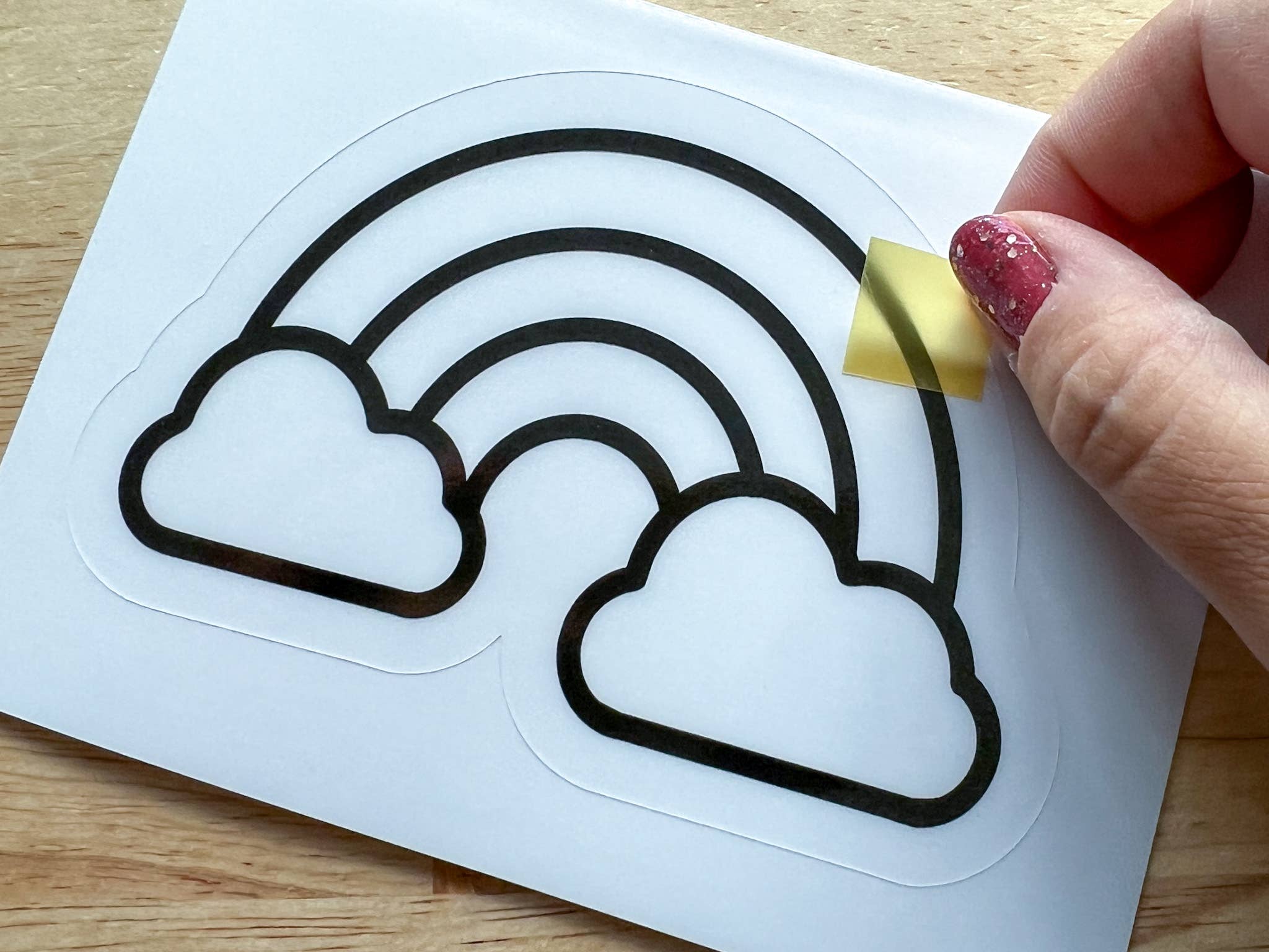 Rainbow Suncatcher Sticker Craft Kit for Kids