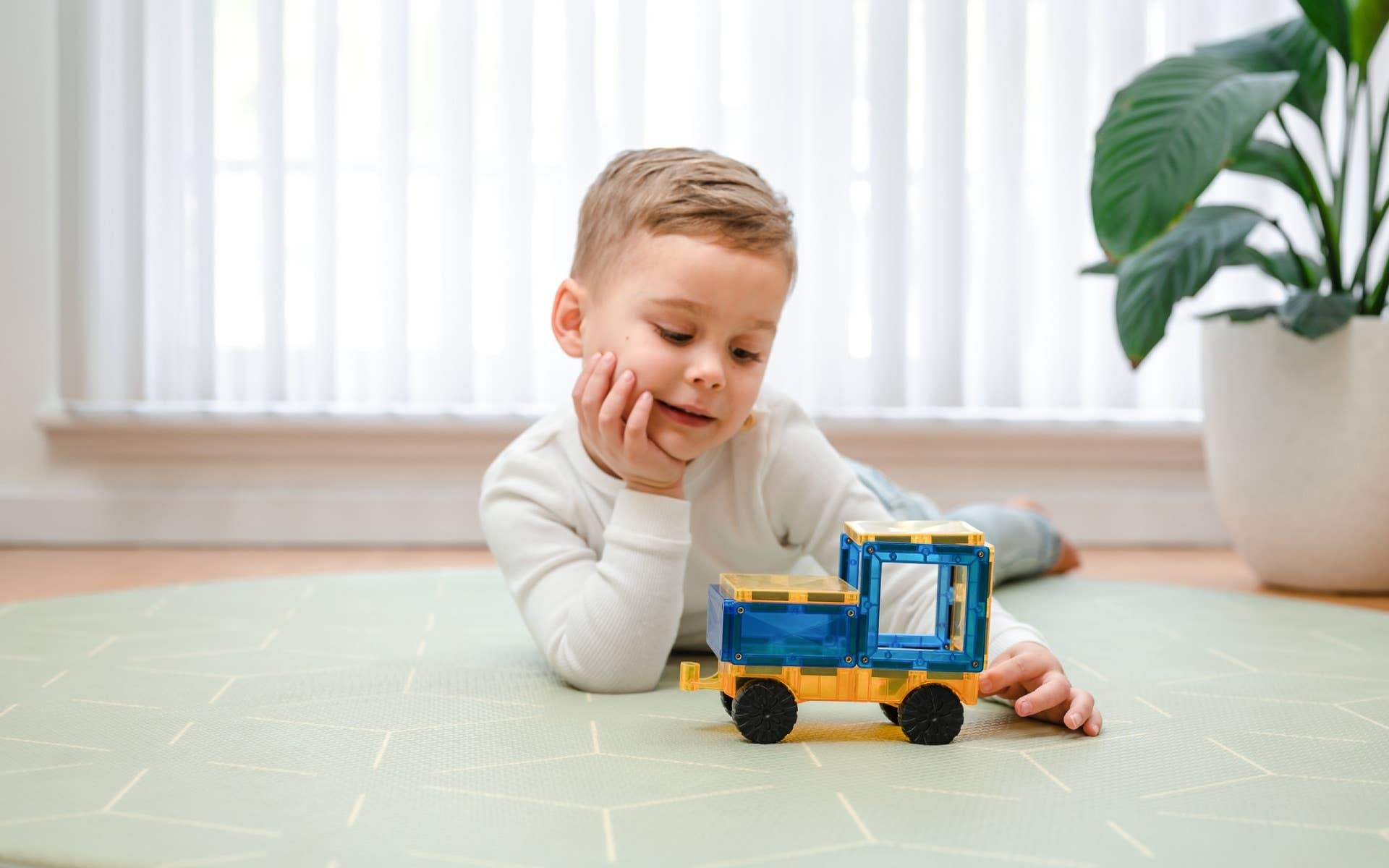 CONNETIX Magnetic Tiles Rainbow Car Pack, 2 Pieces