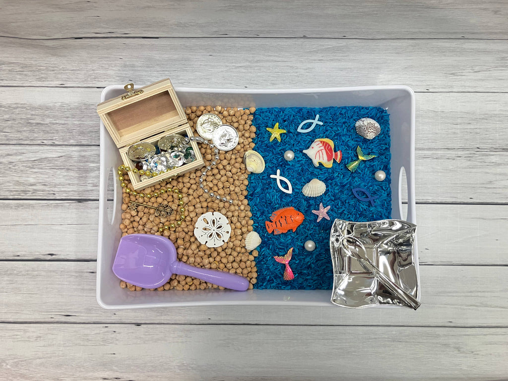 Treasure Island Pirate Sensory Bin, Sensory Bins for Kids