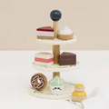 Wooden Toy Cake Stand & Selection of 7 Eco-Friendly Treats