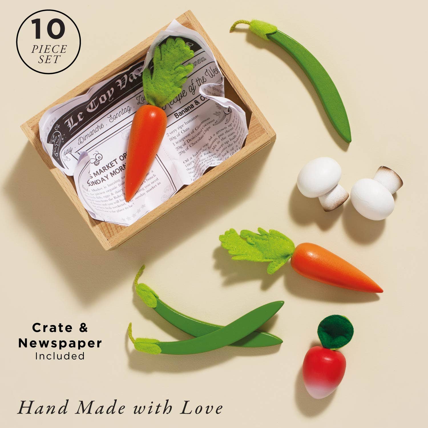 Assorted Fruit and Vegetable Wood Toy For Kids