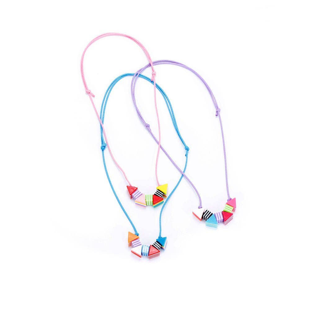 Little Girls Colorful Shapes Necklace -