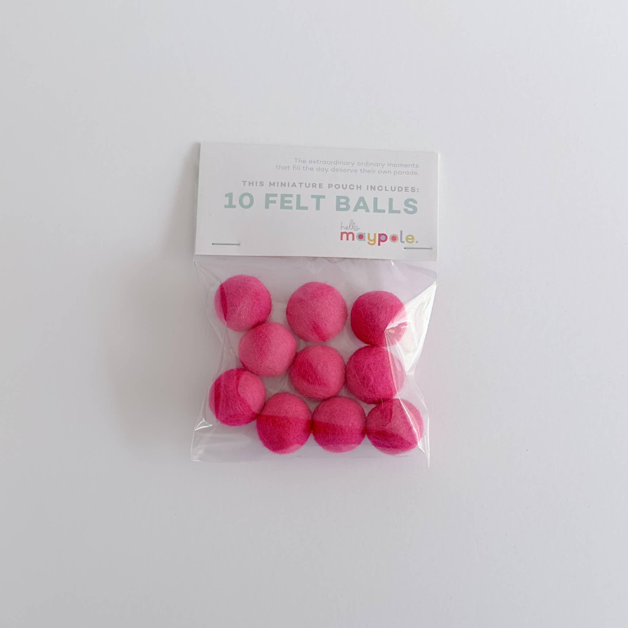 10 Felt Balls - Color Variety Slingshot Refill - Crafts