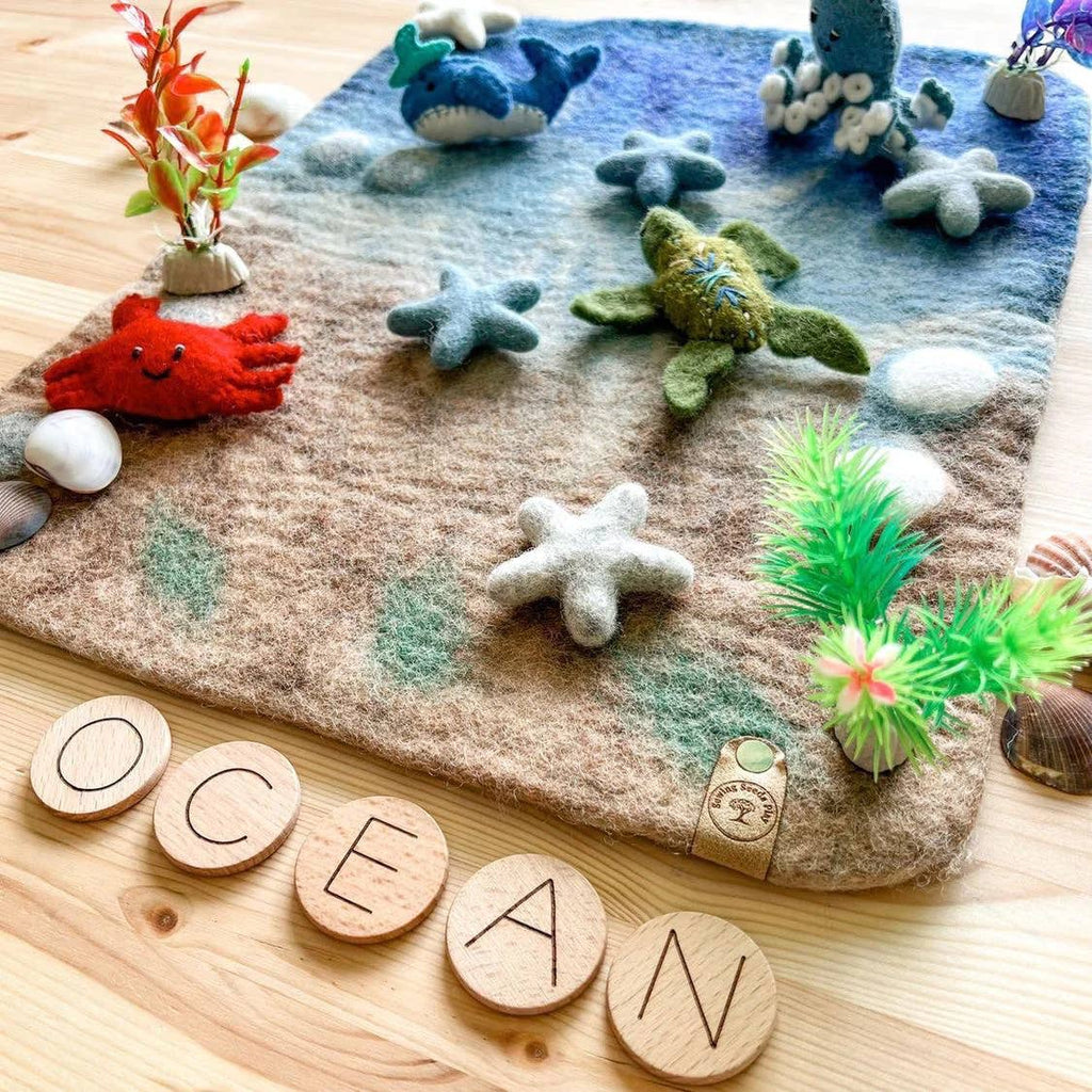 Felted Ocean Play Mat - Mat Only