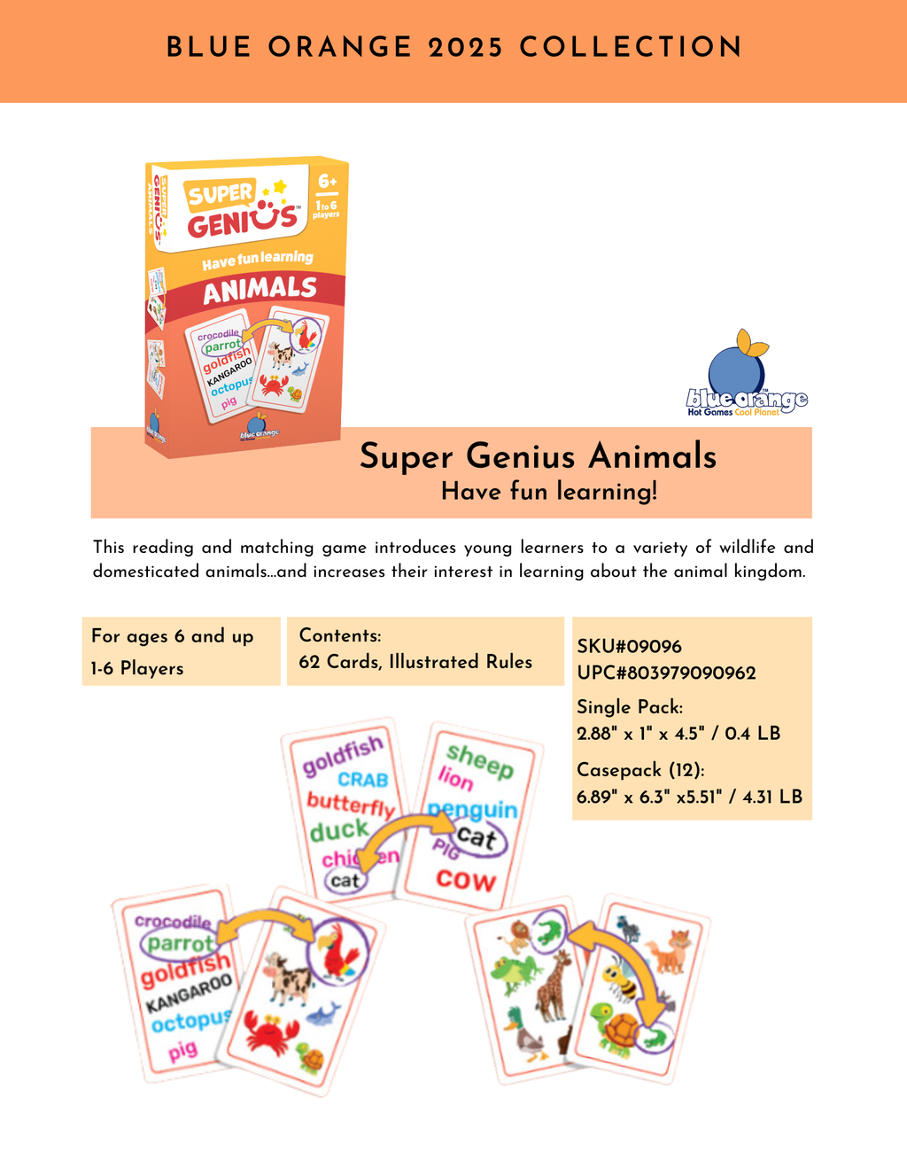 Super Genius Animals : The Clever Card Challenge