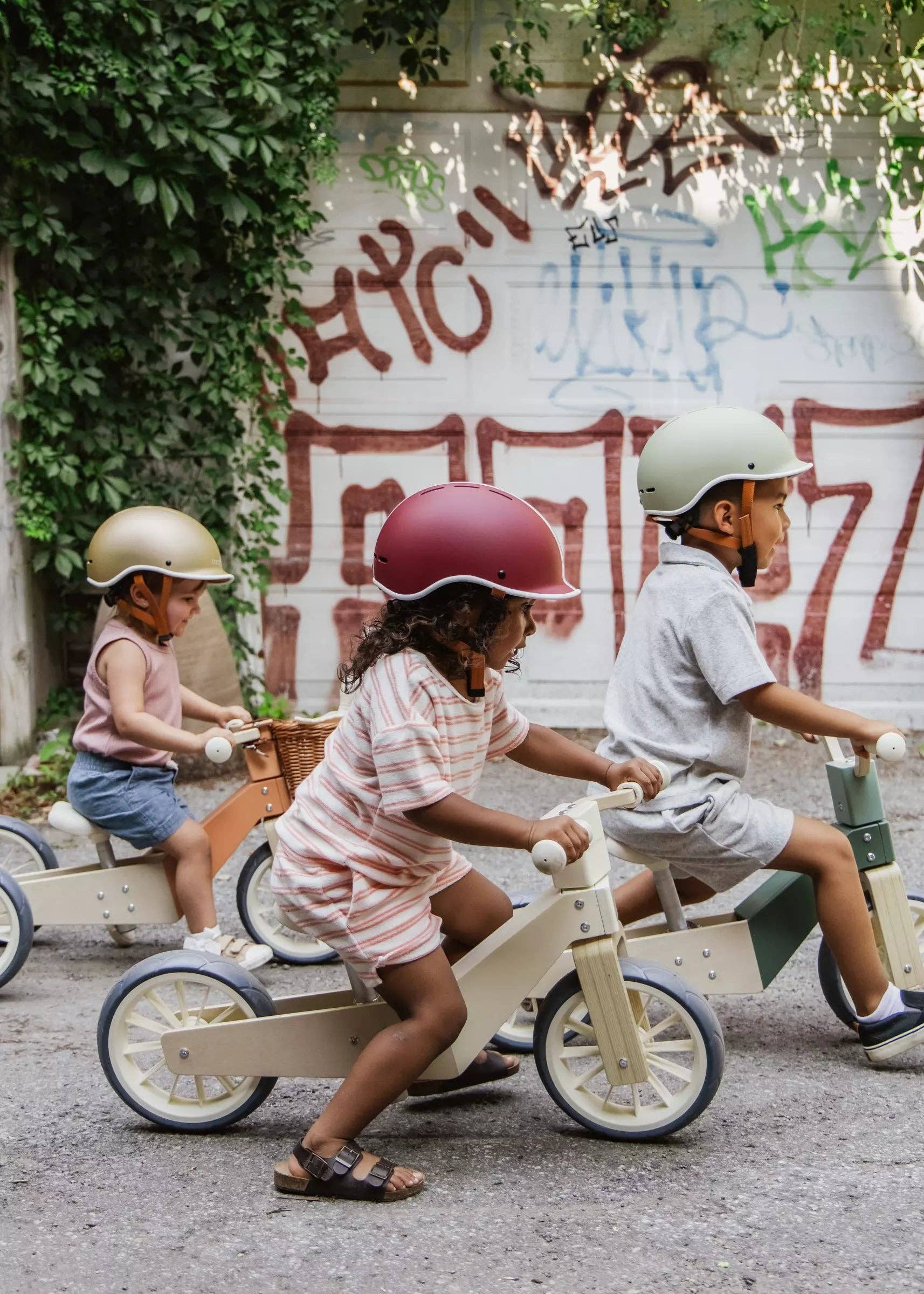 Wooden Balance Bike 3-in-1
