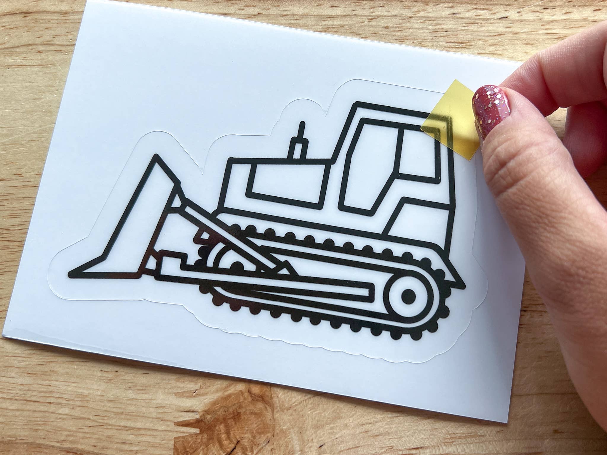 Construction Vehicle Suncatcher Sticker Craft Kit Set