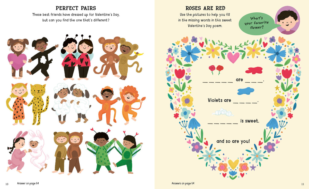 10-Minute Valentine's Day Activities by Helen Hughes - Stickers & Crafts