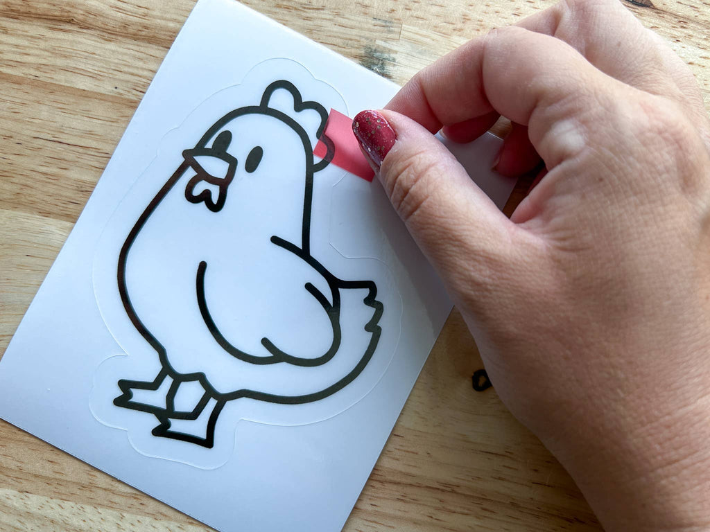 Chicken Suncatcher Sticker Craft Kit for Kids