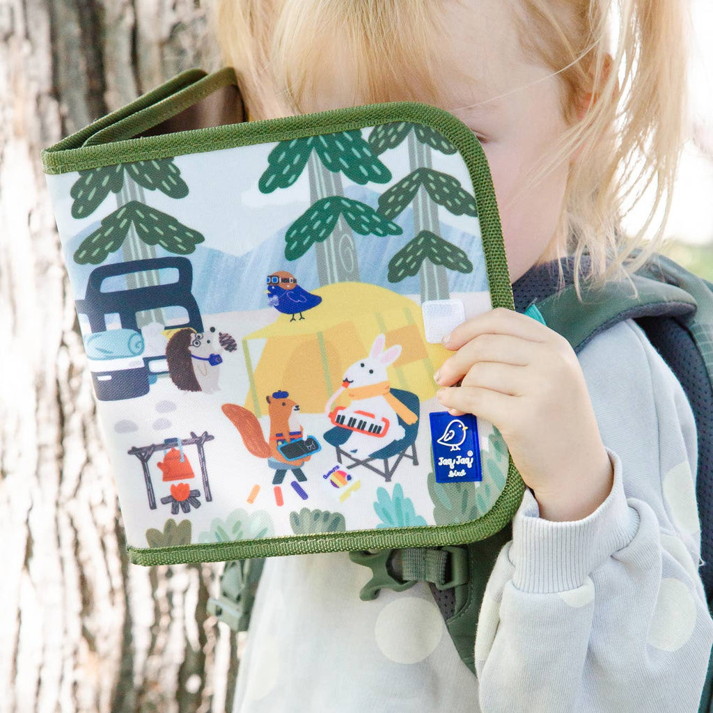 Jaq Jaq & Friends erasable book - Camping