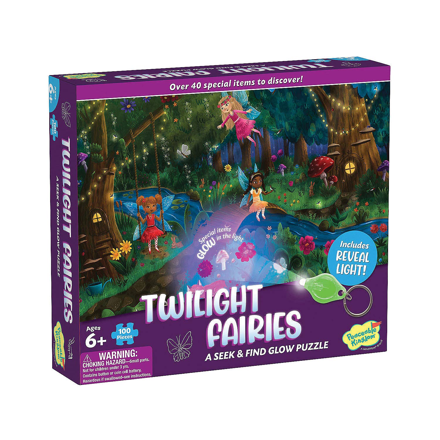 Seek & Find Glow Puzzle: Twilight Fairies