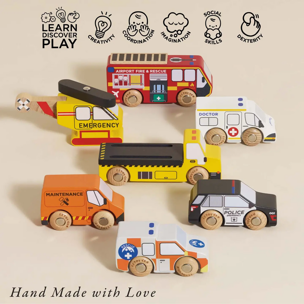Emergency Helicopter & Rescue Cars
