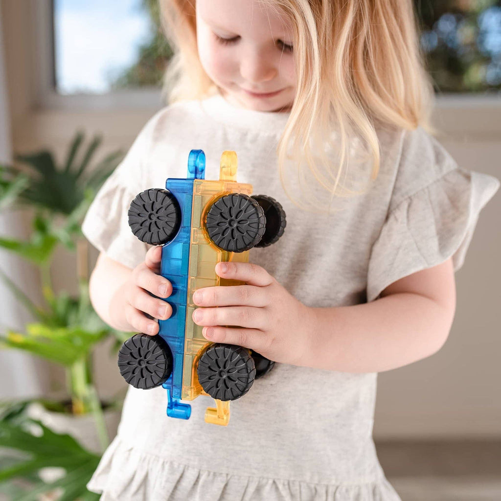 CONNETIX Magnetic Tiles Rainbow Car Pack, 2 Pieces