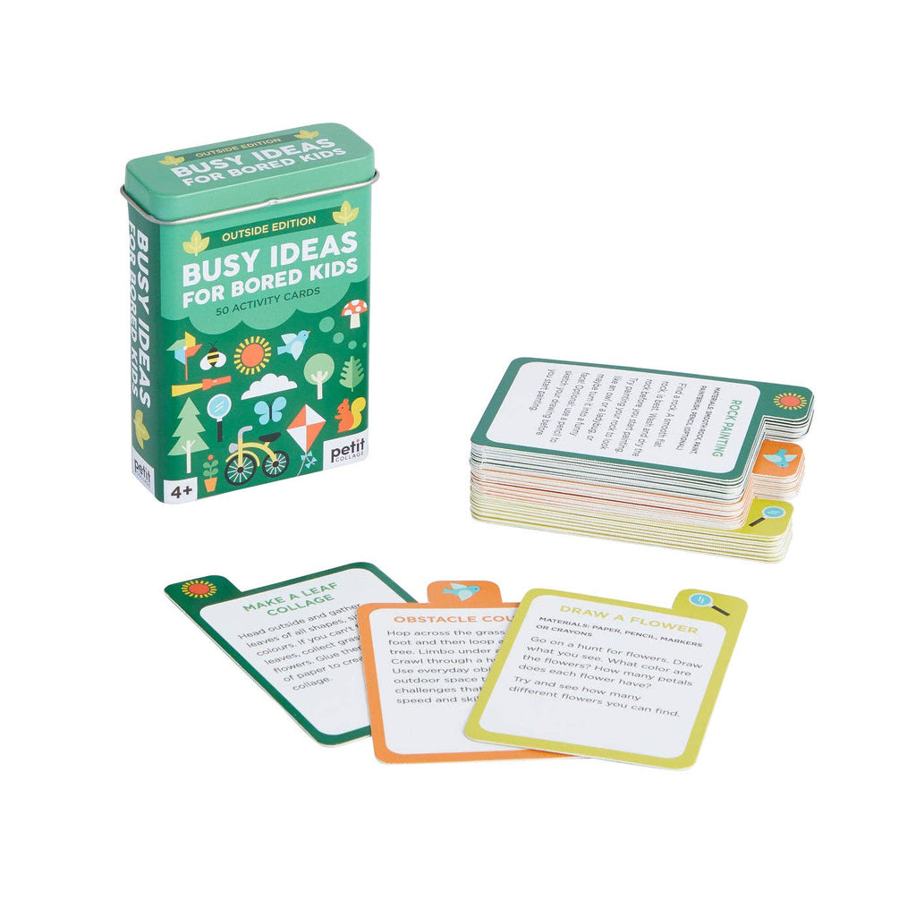 Petit Collage Busy Ideas for Bored Kids: Outdoor Edition Activity Cards