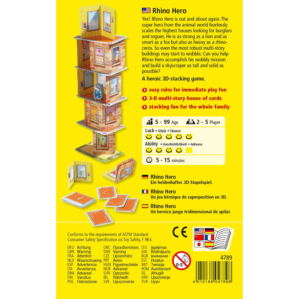 Rhino Hero Stacking Cards Game