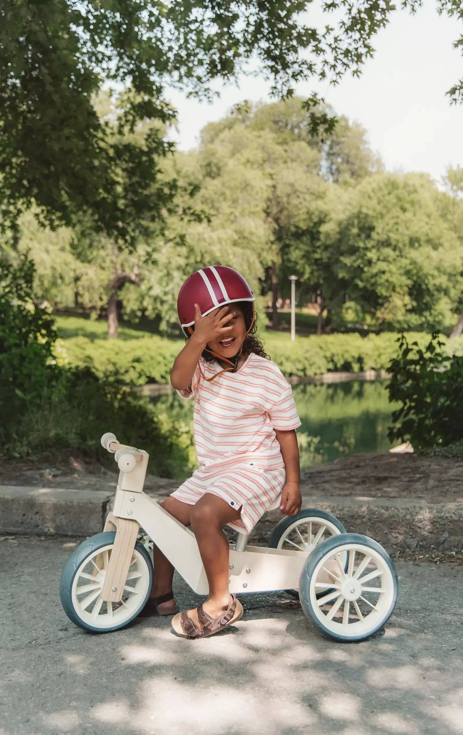 Wooden Balance Bike 3-in-1