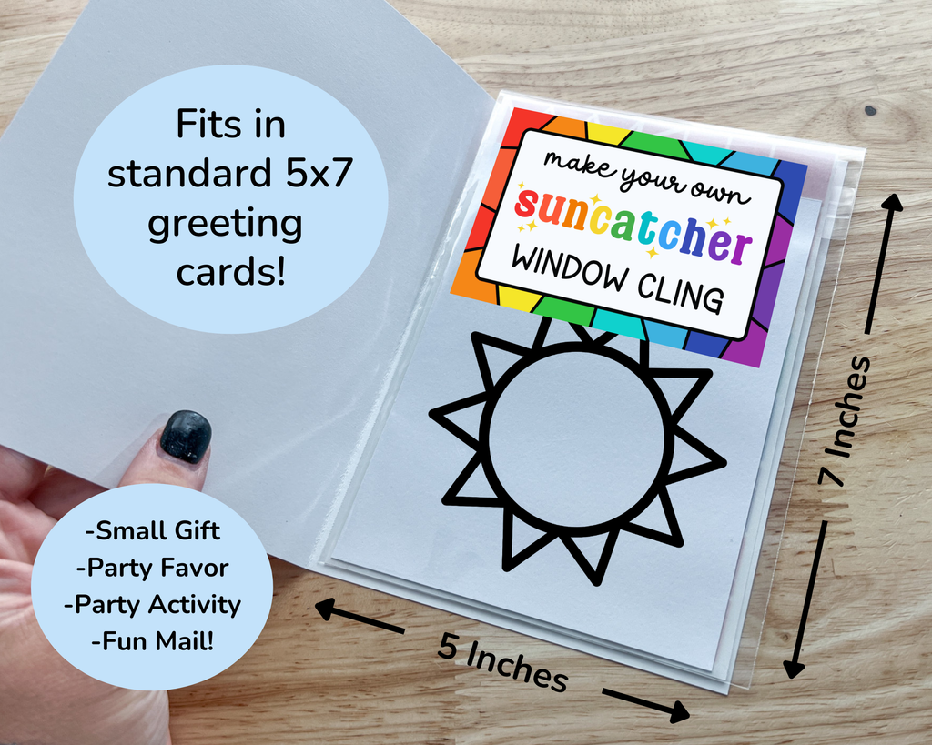 Valentine Suncatcher Sticker Craft Kit Set for Kids