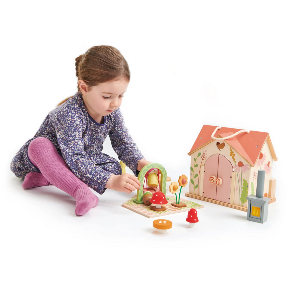 Rosewood Cottage Wooden Dollhouse