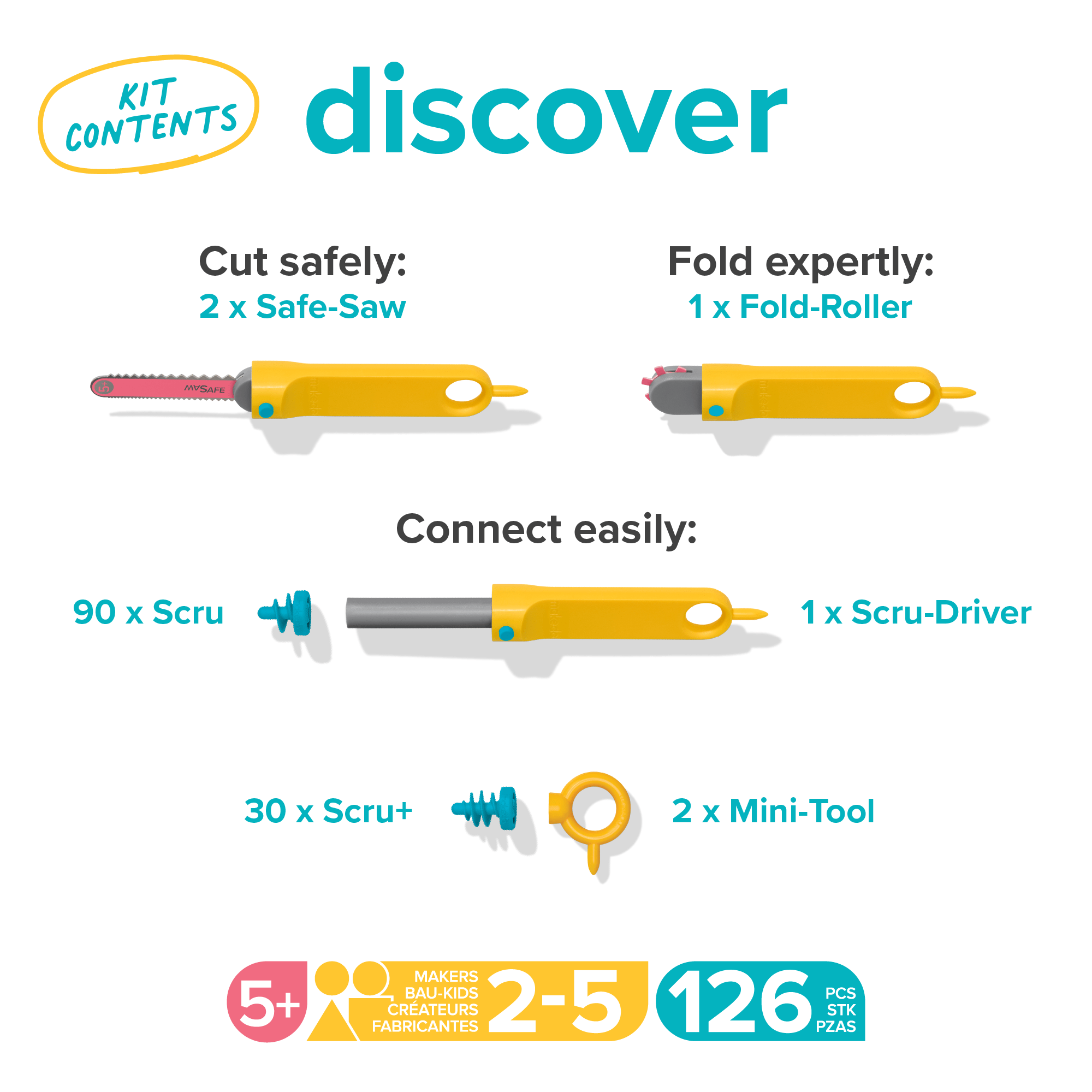 Discover Kit | Makedo Cardboard Construction