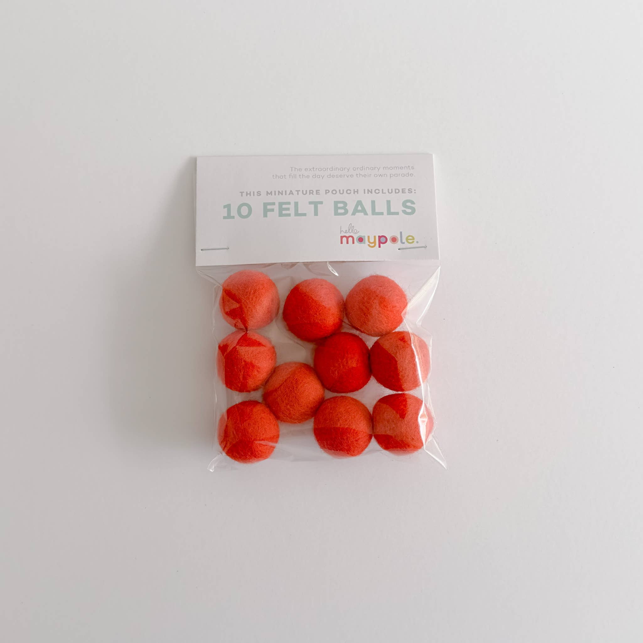 10 Felt Balls - Color Variety Slingshot Refill - Crafts