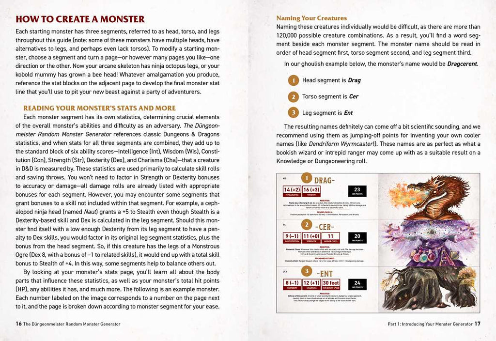Düngeonmeister Random Monster Generator by Jef Aldrich