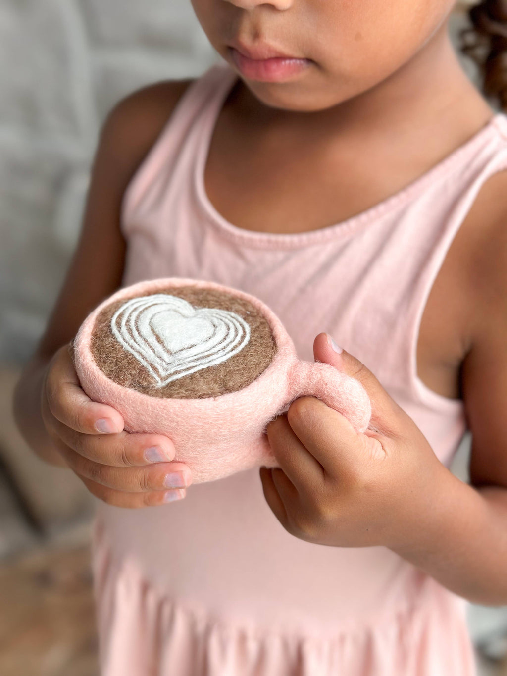 Felt Day Coffee / Latte Cup and Cookie