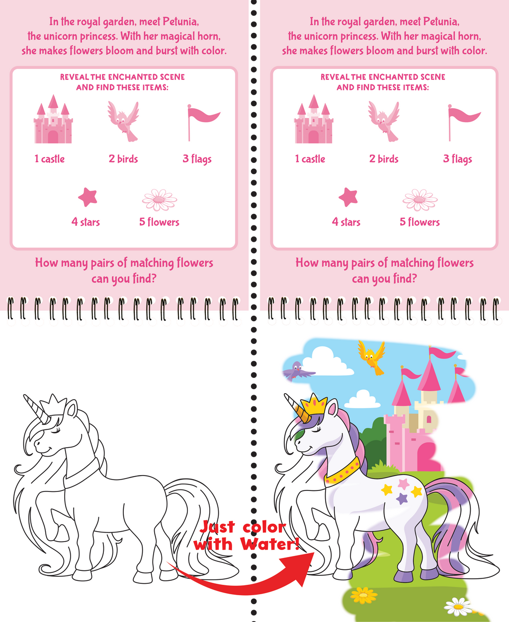 Color With Water - Unicorns
