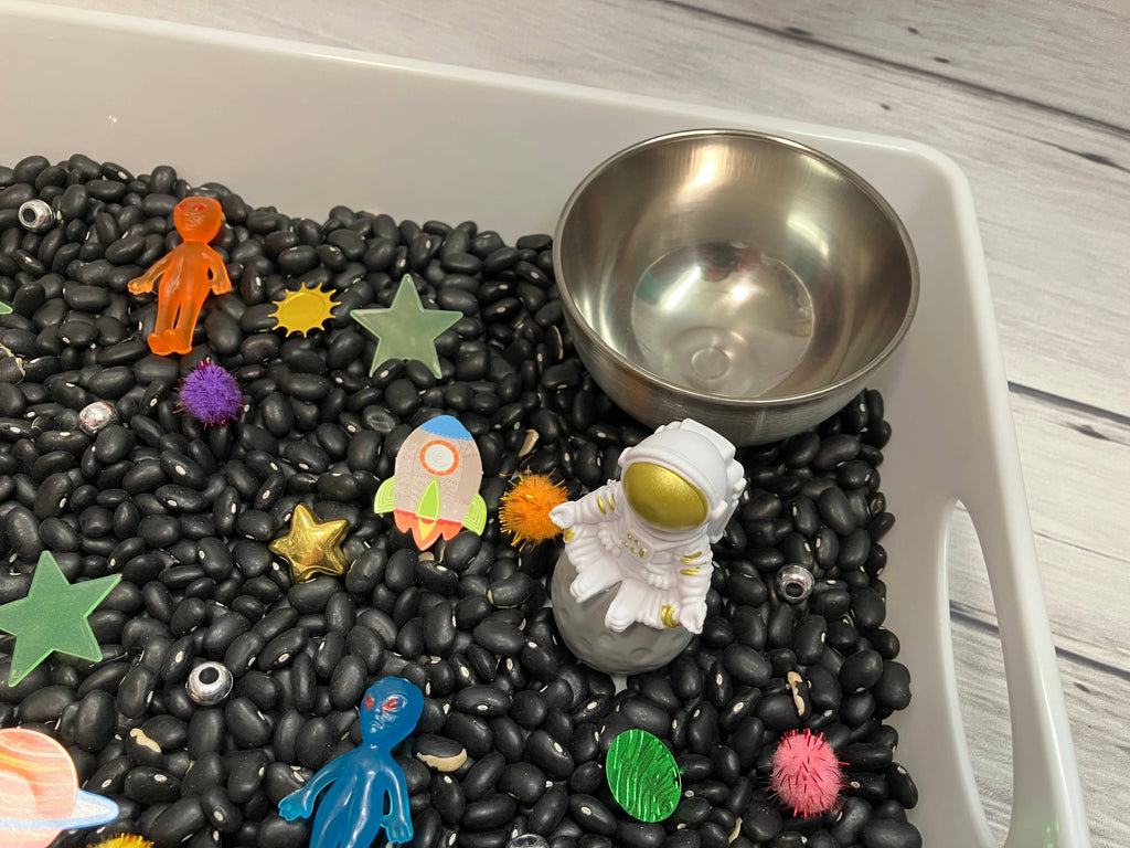 Astronauts in Space Sensory Bin, Sensory Bins Kids, Space