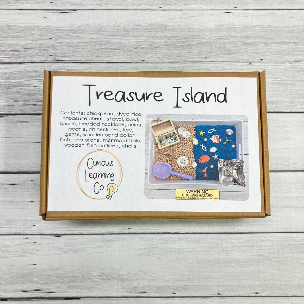 Treasure Island Pirate Sensory Bin, Sensory Bins for Kids