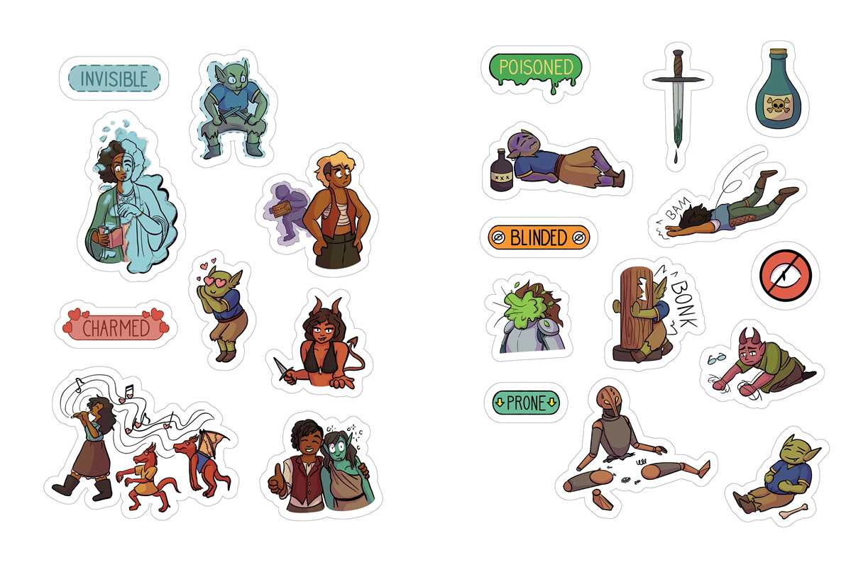 Düngeonmeister RPG Sticker Book by Jef Aldrich
