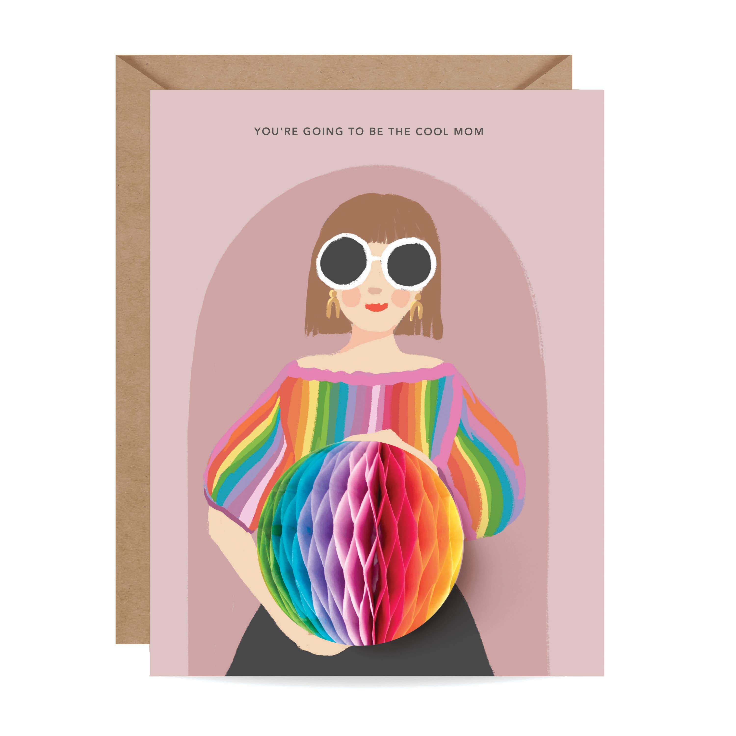 Pop-up Card -  Cool Mom - Pregnancy/Baby/New Mom