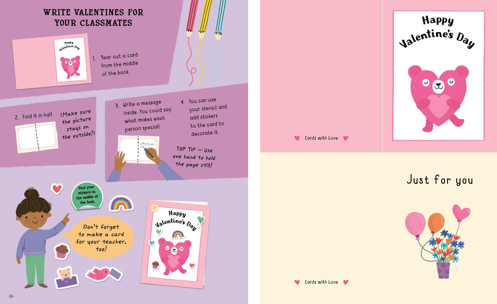 10-Minute Valentine's Day Activities by Helen Hughes - Stickers & Crafts