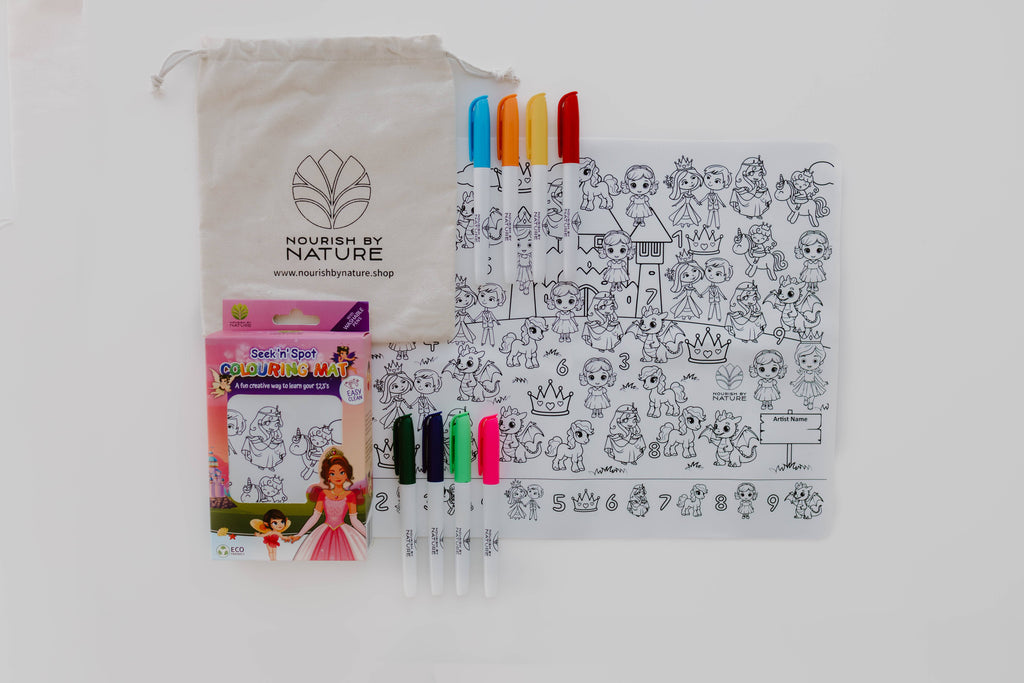Seek N Spot Silicone Colouring Mat Princesses