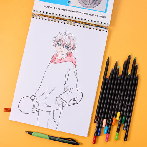 Anime Drawing - Shonen Edition Drawing Instruction Kit