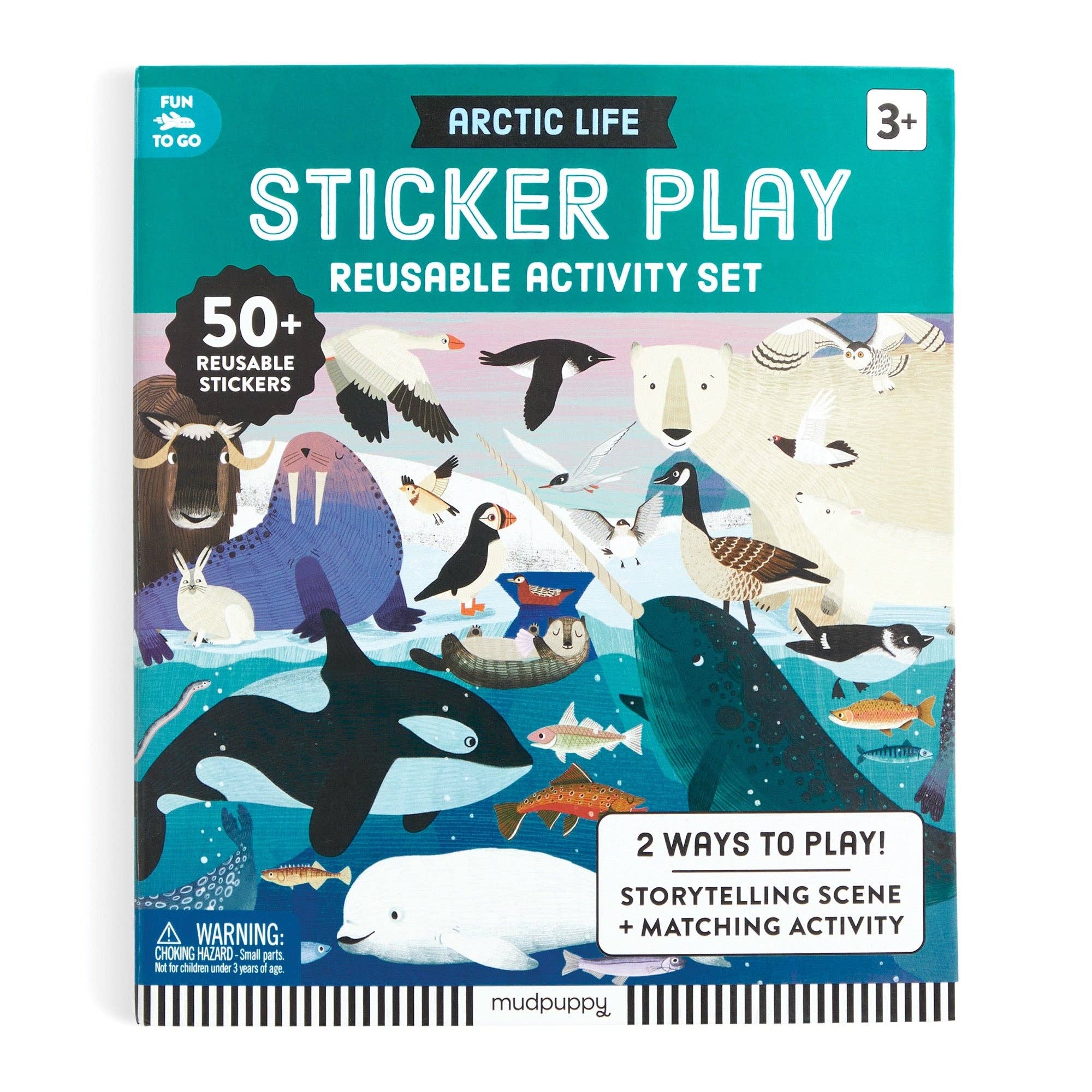 Arctic Life Reusable Sticker Play Activity Set by Mudpuppy, Ages 3+