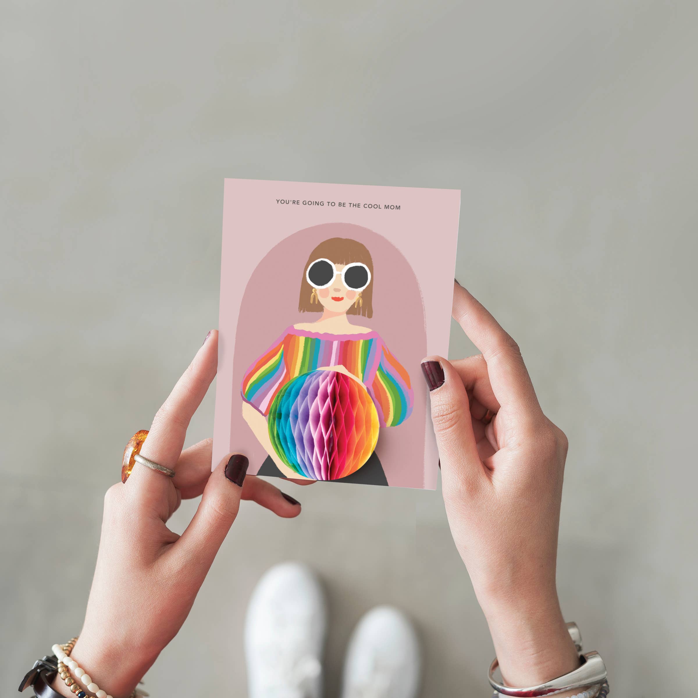 Pop-up Card -  Cool Mom - Pregnancy/Baby/New Mom