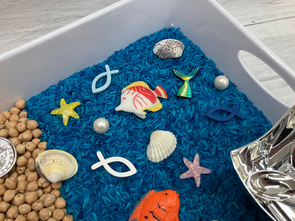 Treasure Island Pirate Sensory Bin, Sensory Bins for Kids