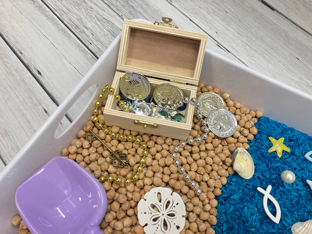 Treasure Island Pirate Sensory Bin, Sensory Bins for Kids