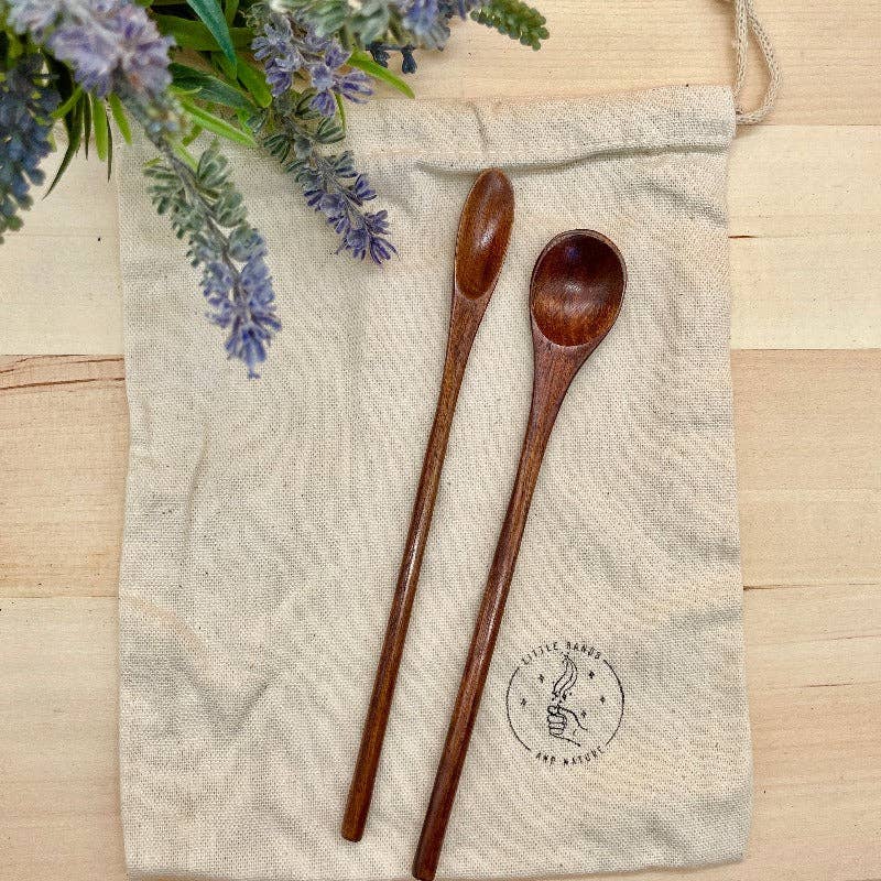 Wooden Cup And Spoon