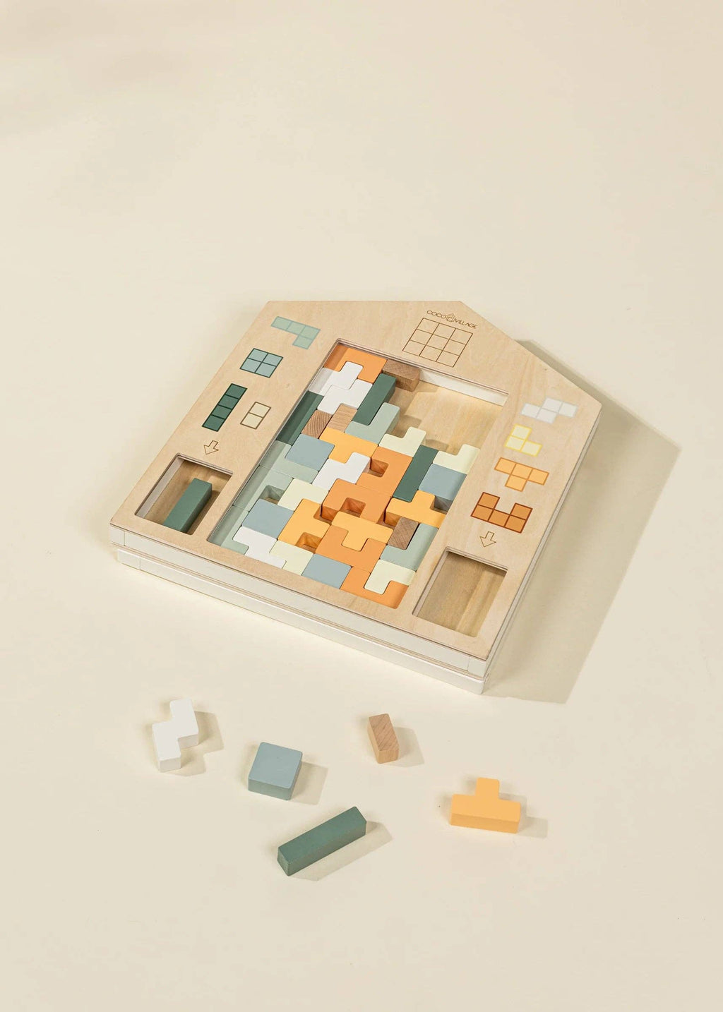 Wooden Tetris Puzzle Toy (40 pcs)