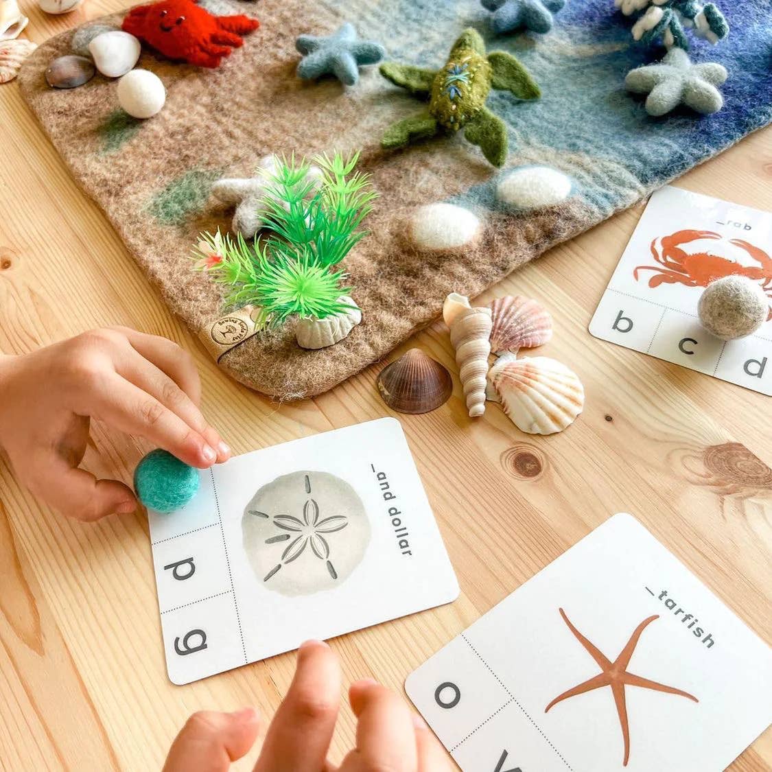 Felted Ocean Play Mat - Mat Only