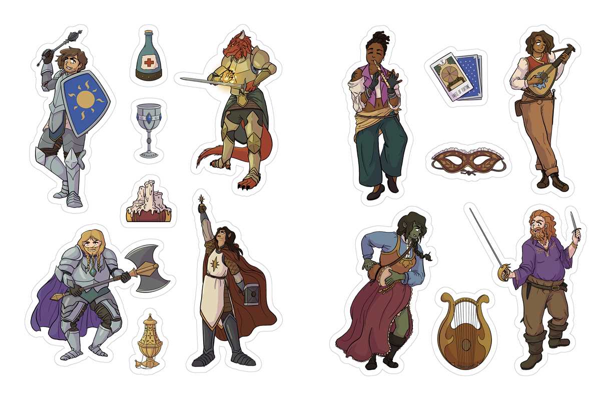 Düngeonmeister RPG Sticker Book by Jef Aldrich