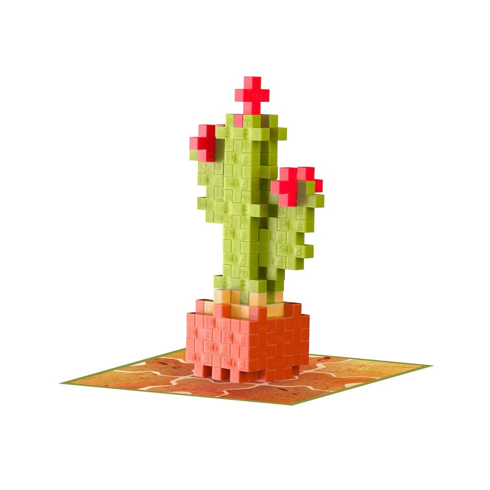 Plus-Plus Calm Cactus Mini Building Set (50 Pcs)