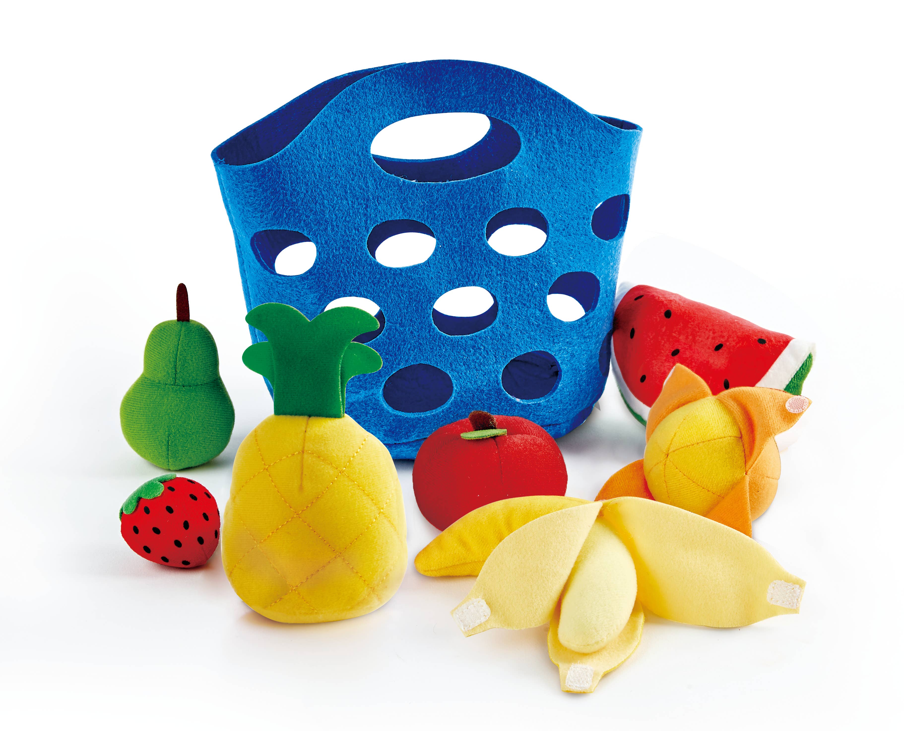 Toddler Fruit Basket - Soft Felt Toy Food Set for 18+ Months