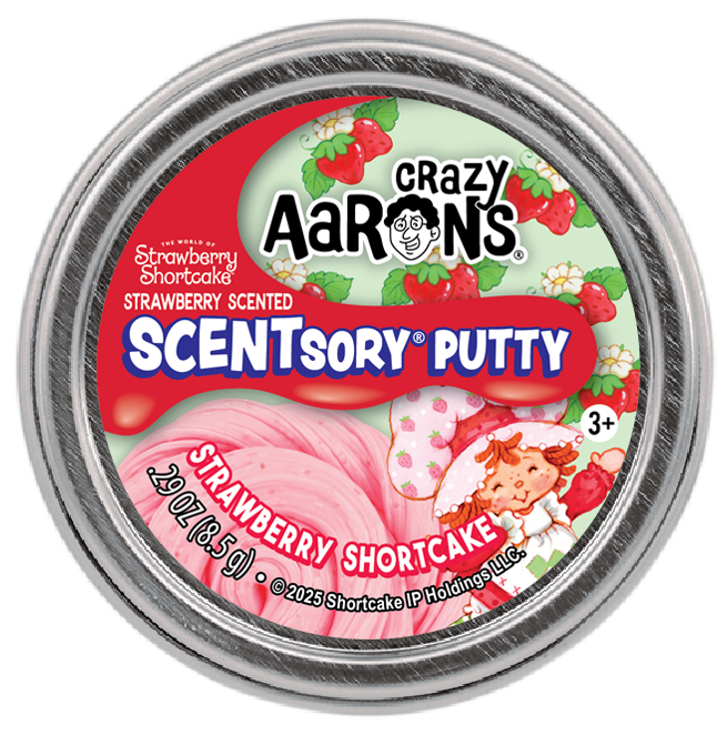 Mini Strawberry Shortcake - 2" Scentsory Thinking Putty Tin