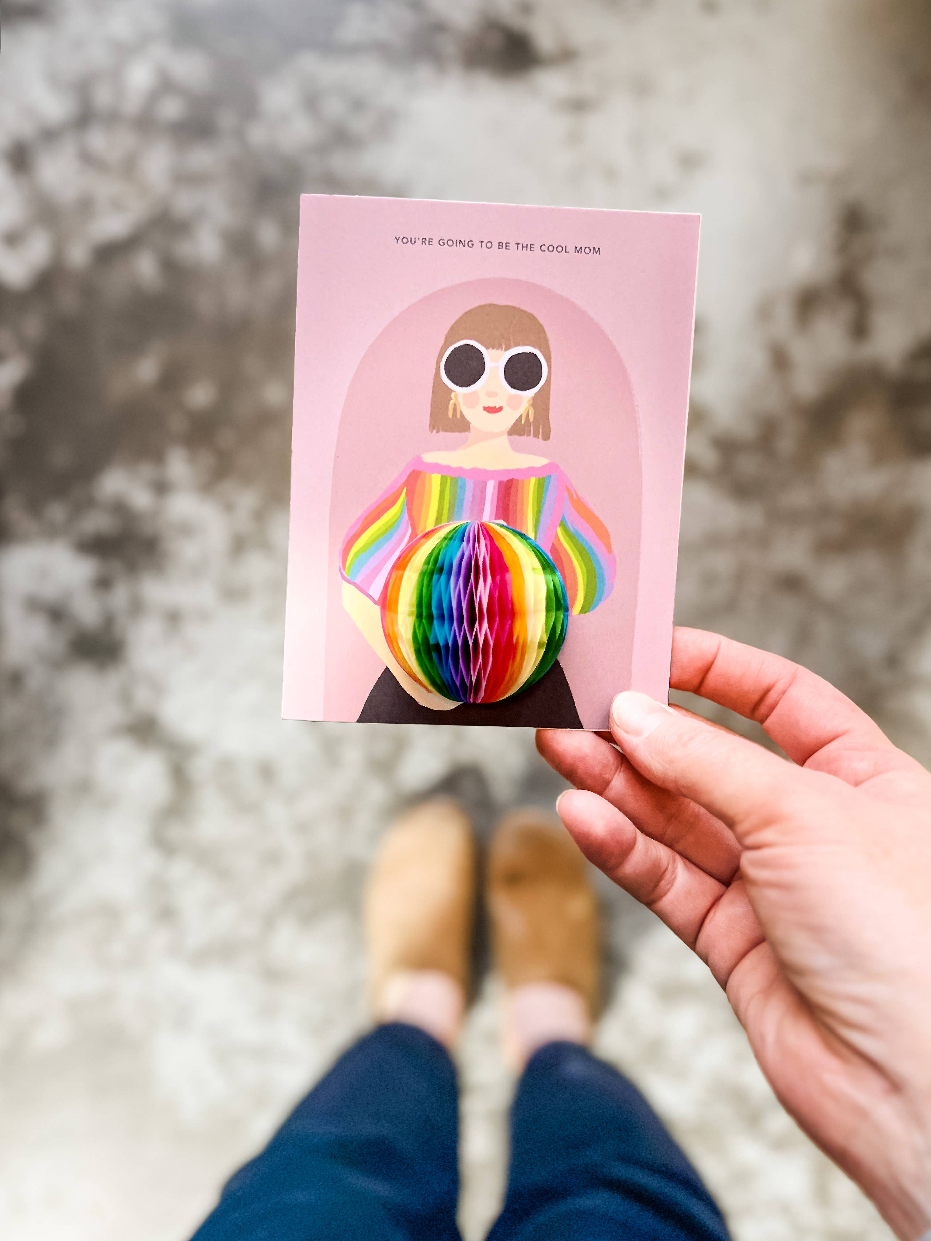 Pop-up Card -  Cool Mom - Pregnancy/Baby/New Mom
