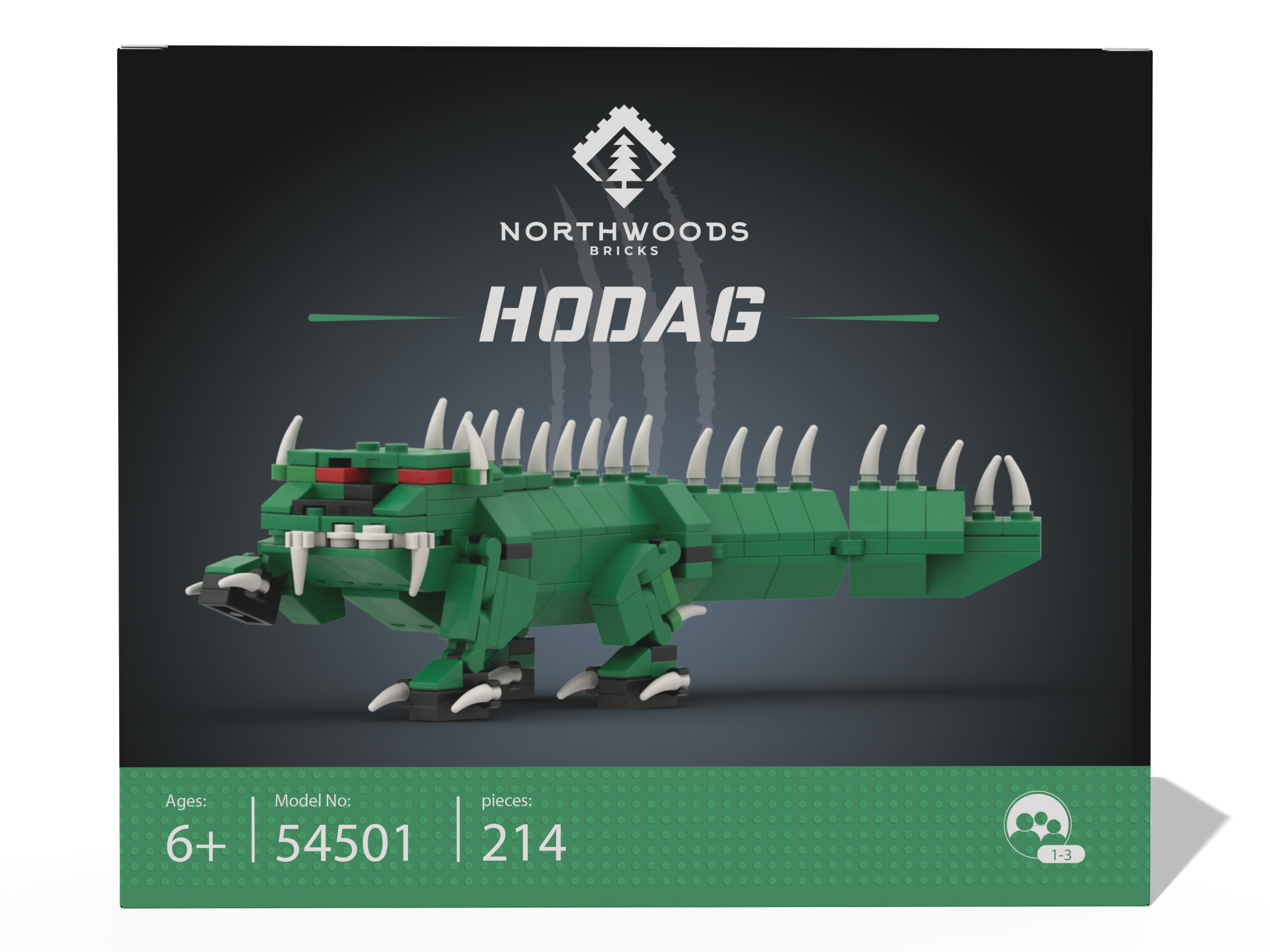 Hodag Brick Set (214pc) by Northwood Bricks