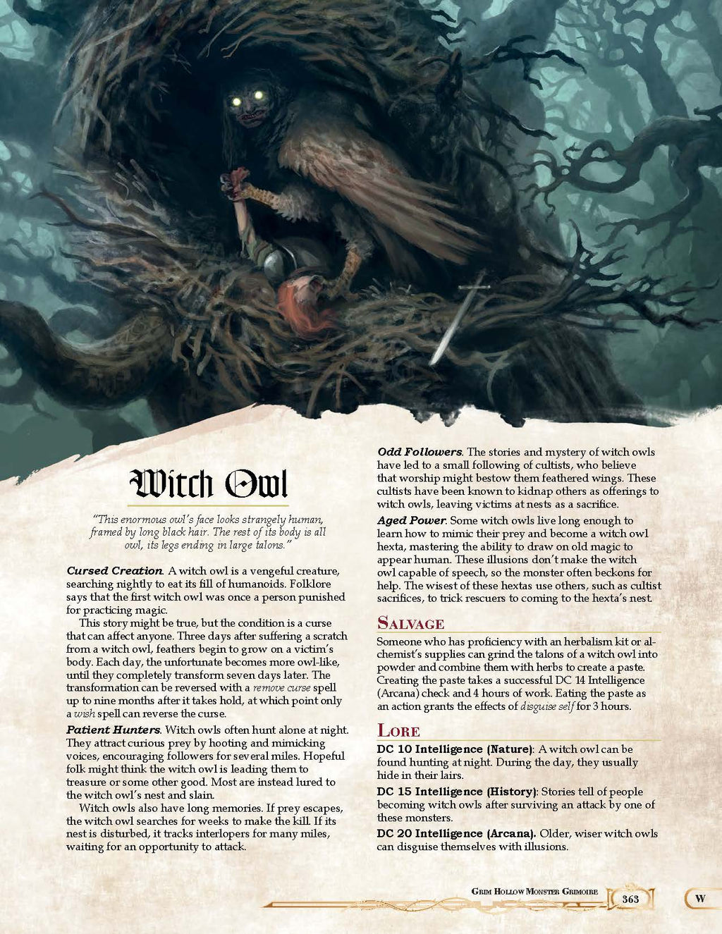 Grim Hollow: The Monster Grimoire