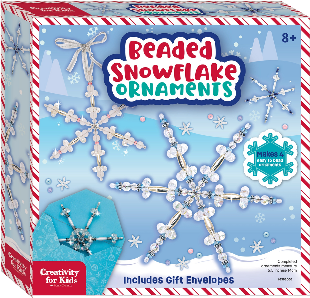 Beaded Snowflake Ornaments – Holiday Diy Craft For Kids