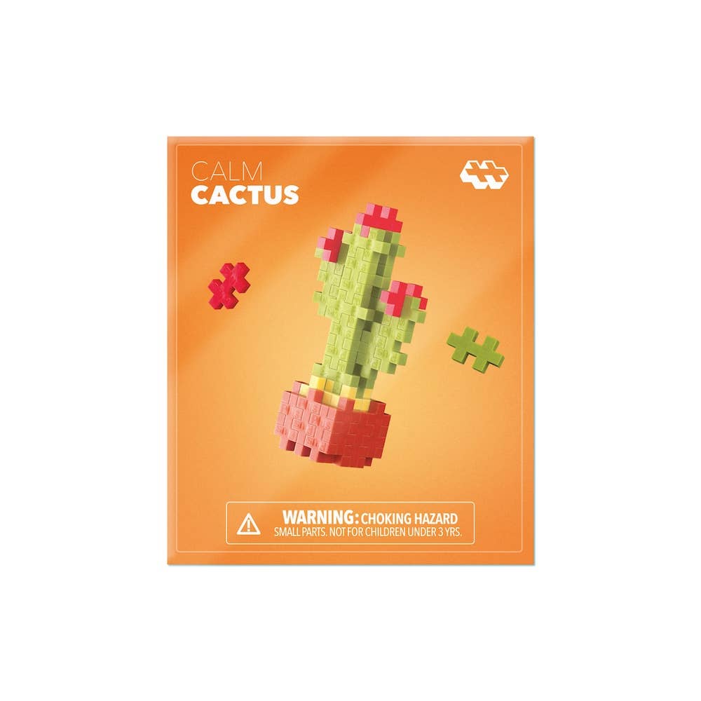 Plus-Plus Calm Cactus Mini Building Set (50 Pcs)